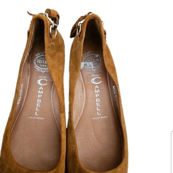 Jeffrey Campbell Womens Brown Gabi Suede Flat 7 - Picture 8 of 12